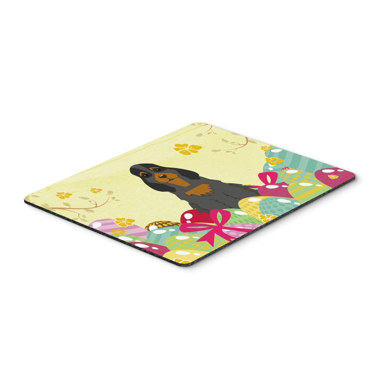 BB6093MP Easter Eggs Cocker Spaniel Black Tan Mouse Pad, Hot Pad or Trivet