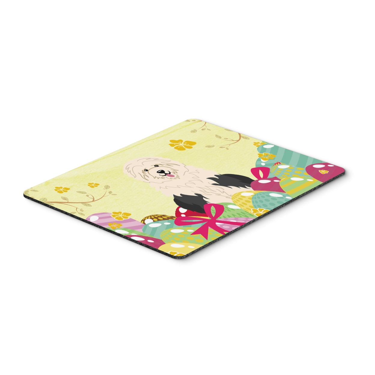 BB6096MP Easter Eggs Old English Sheepdog Mouse Pad, Hot Pad or Trivet