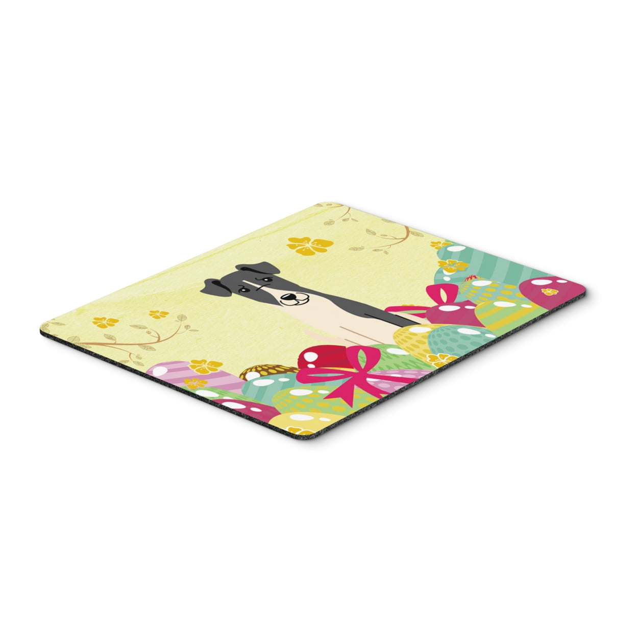 BB6098MP Easter Eggs Smooth Fox Terrier Mouse Pad, Hot Pad or Trivet