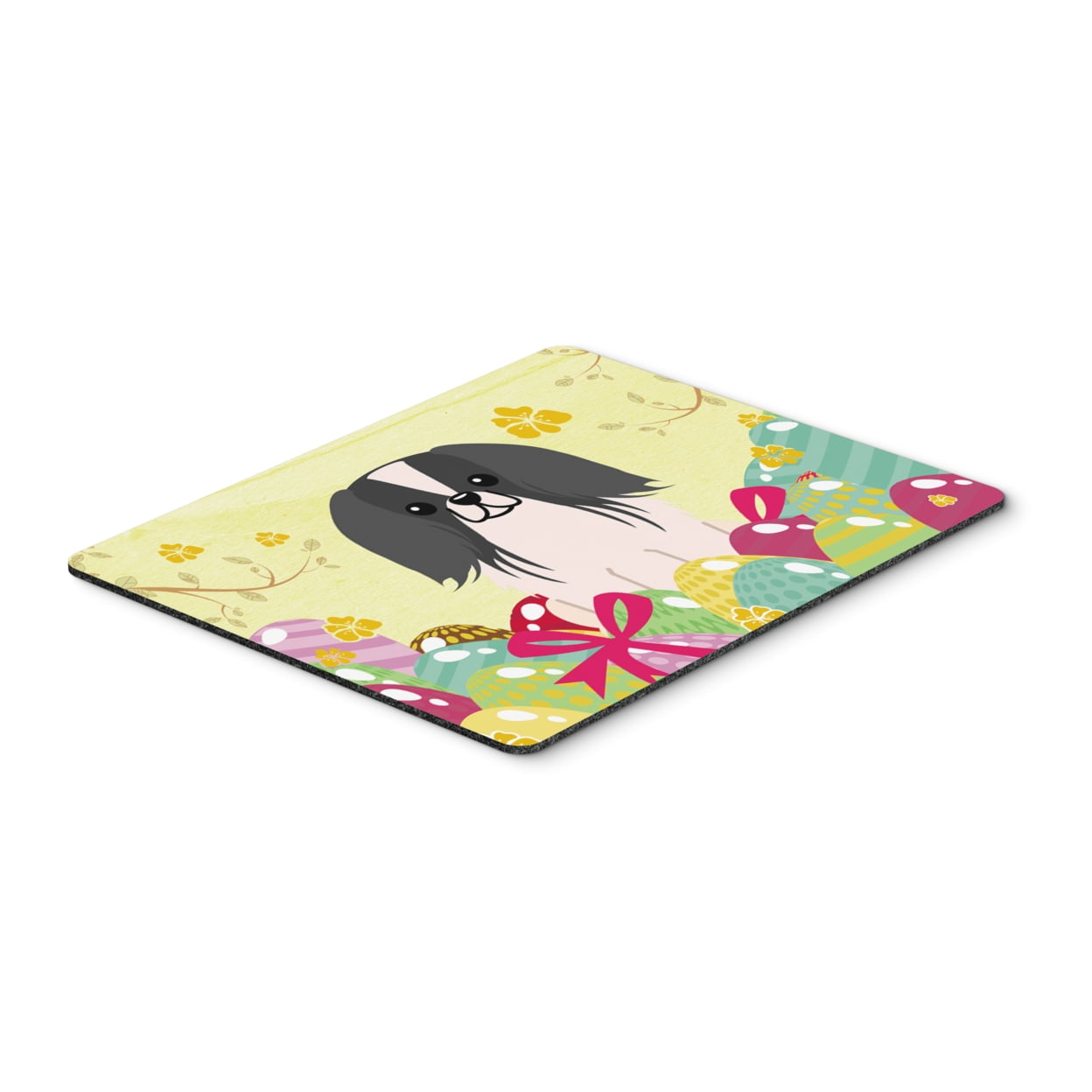 BB6105MP Easter Eggs Pekingnese Black & White Mouse Pad, Hot Pad or Trivet