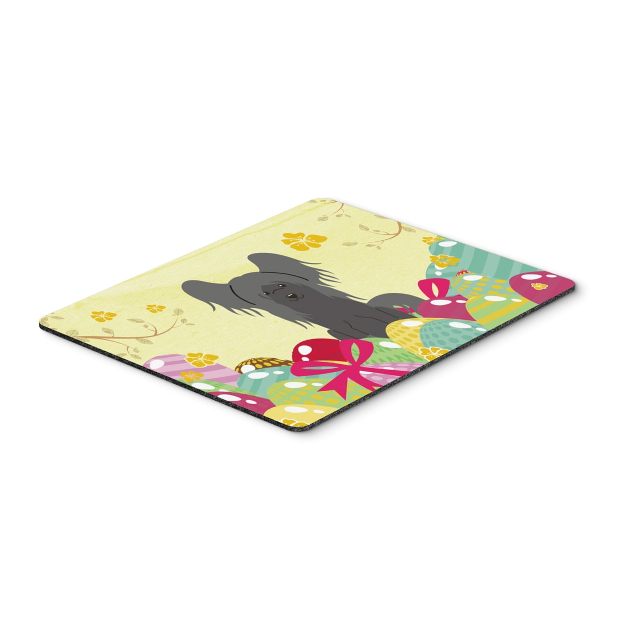 Easter Eggs Chinese Crested Black Mouse Pad, Hot Pad or Trivet