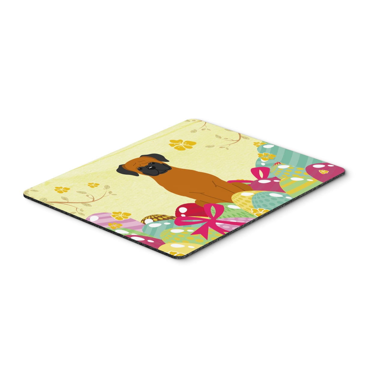 BB6115MP Easter Eggs Fawn Boxer Mouse Pad, Hot Pad or Trivet
