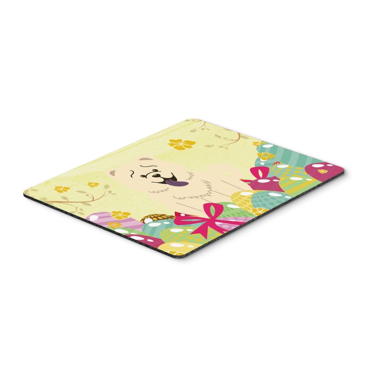 BB6140MP Easter Eggs Chow Chow White Mouse Pad, Hot Pad or Trivet