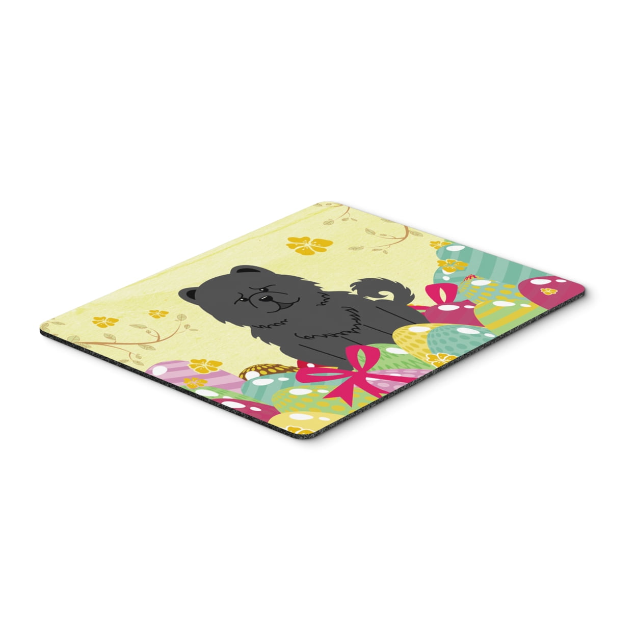 Easter Eggs Chow Chow Black Mouse Pad, Hot Pad or Trivet