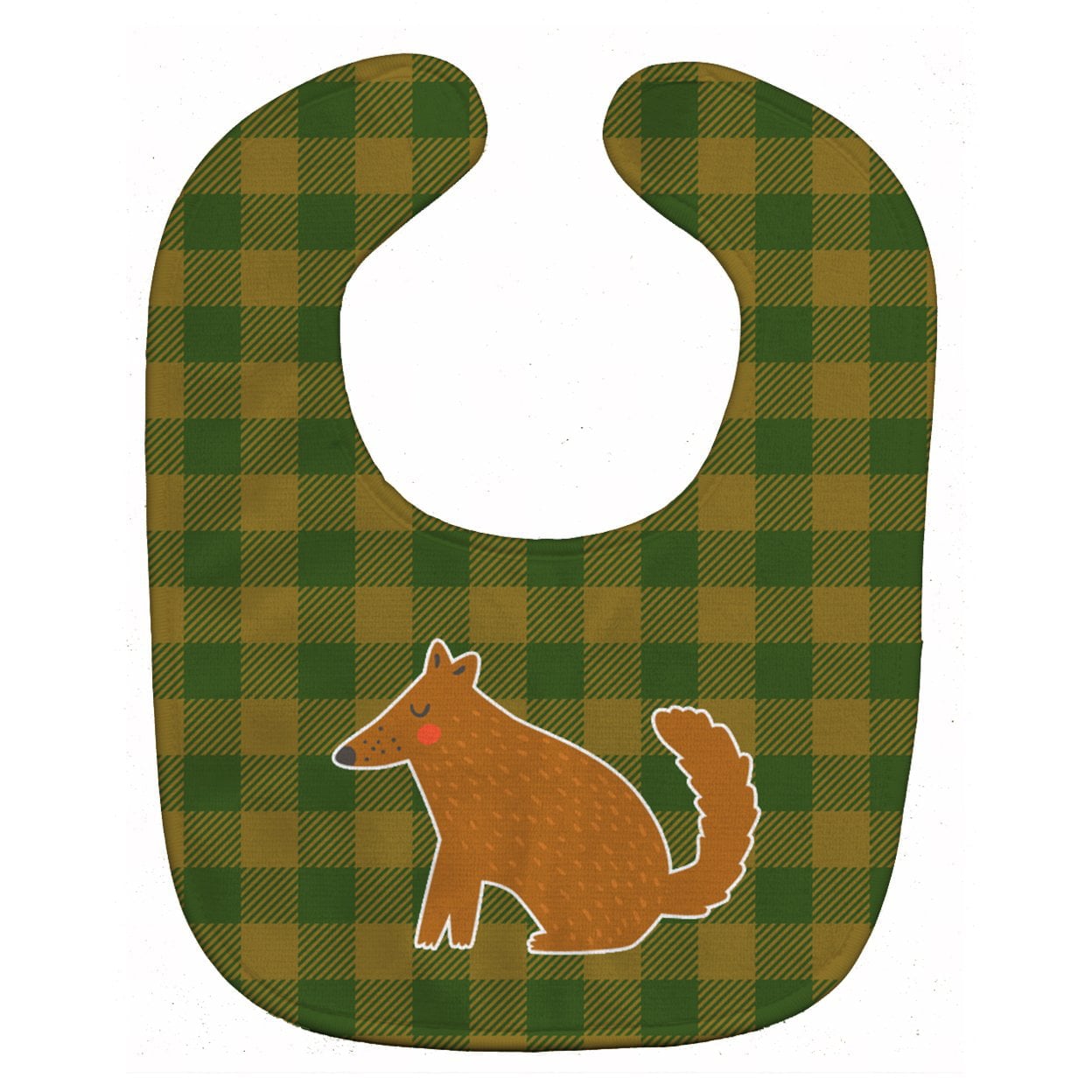 Brown Wolf Baby Bib