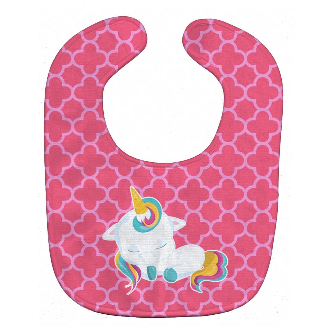 Quatrafoil Pink Unicorn Baby Bib