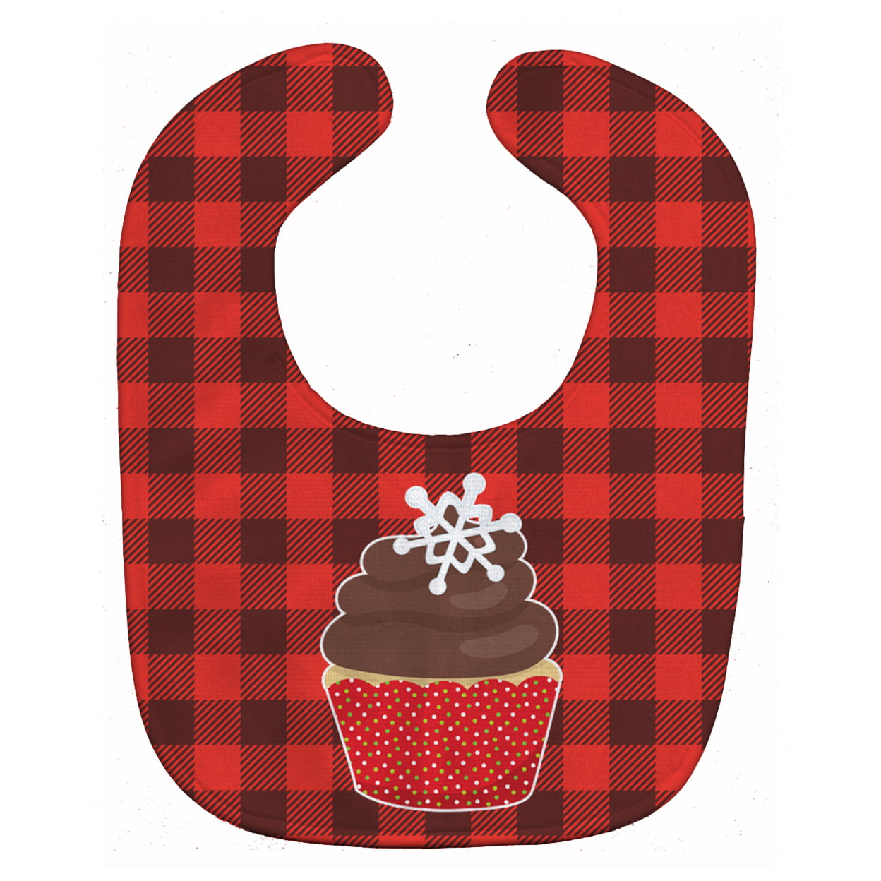 BB6817BIB Christmas Cupcake Baby Bib