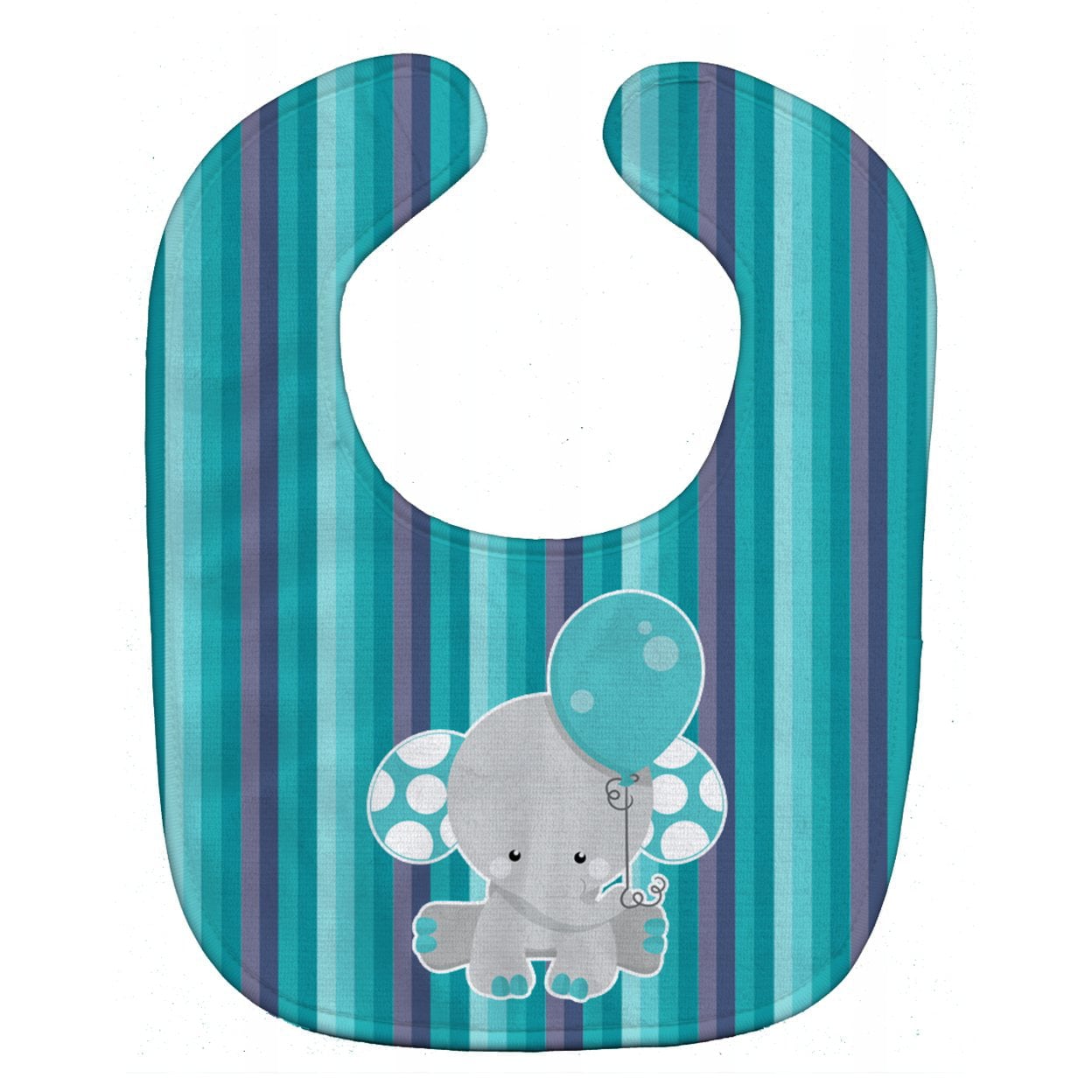 Grey Elephant With Balloon Baby Bib