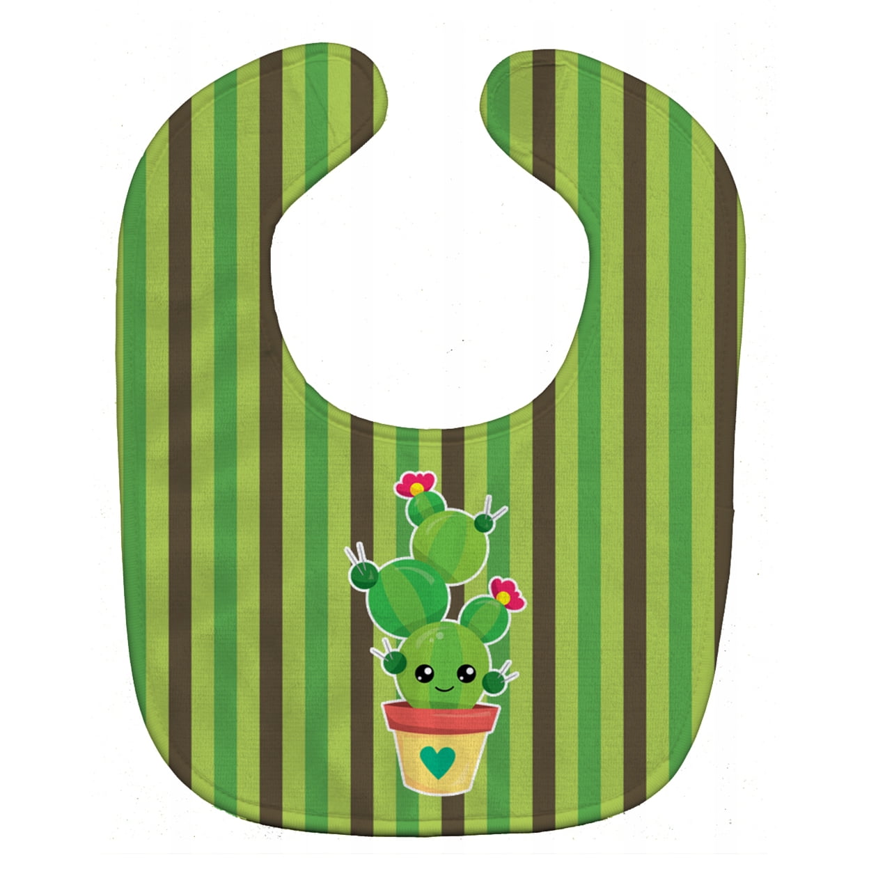 Cactus Stripe Baby Bib