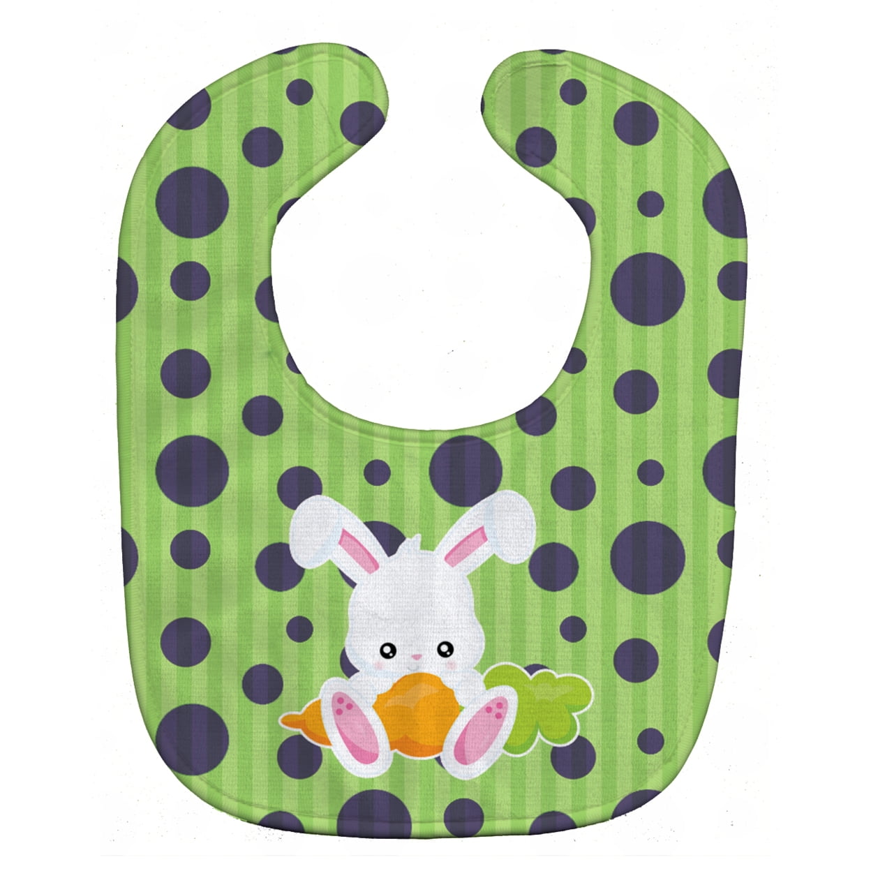 BB6903BIB Easter Polkadot Rabbit Baby Bib