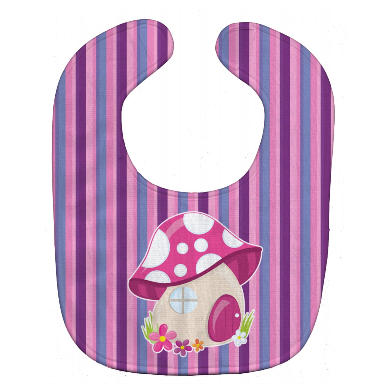 Fairy House Pink & Purple Baby Bib