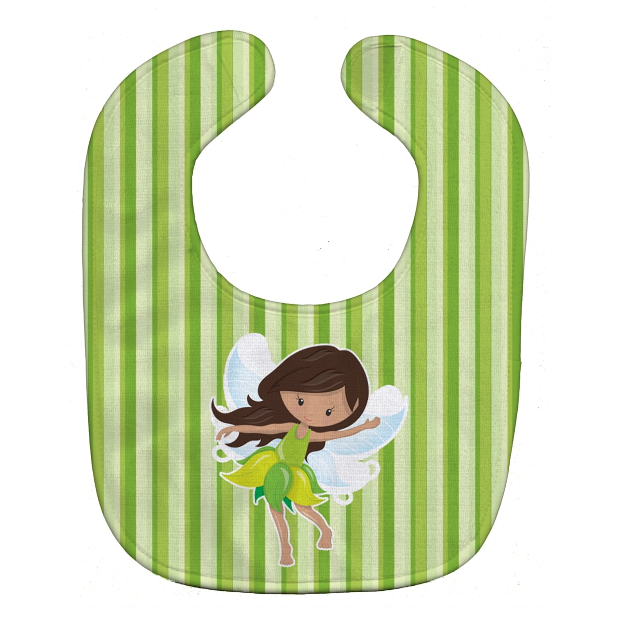 Fairy Green Stripes Baby Bib