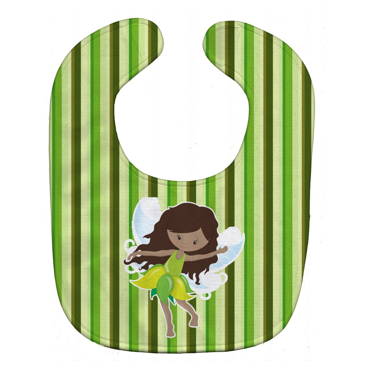 Fairy Green Stripes Baby Bib