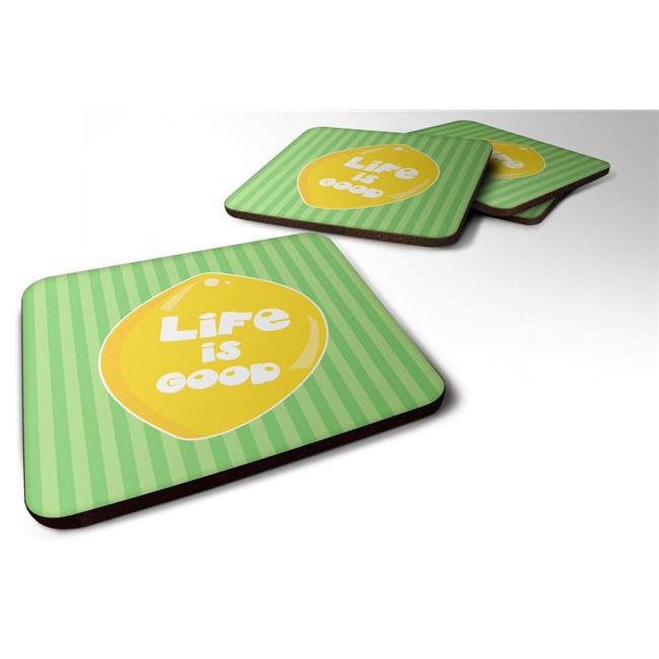 BB7108FC Lemon Life is Good Foam Coasters - Set of 4