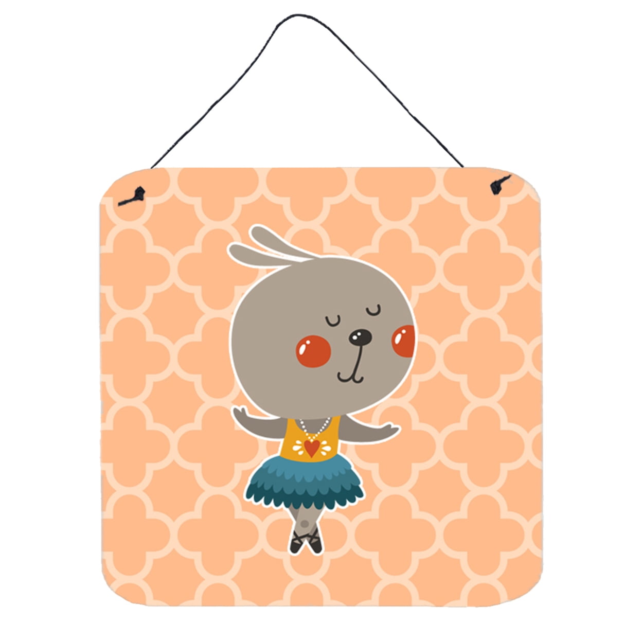 Ballerina Rabbit Wall or Door Hanging Prints