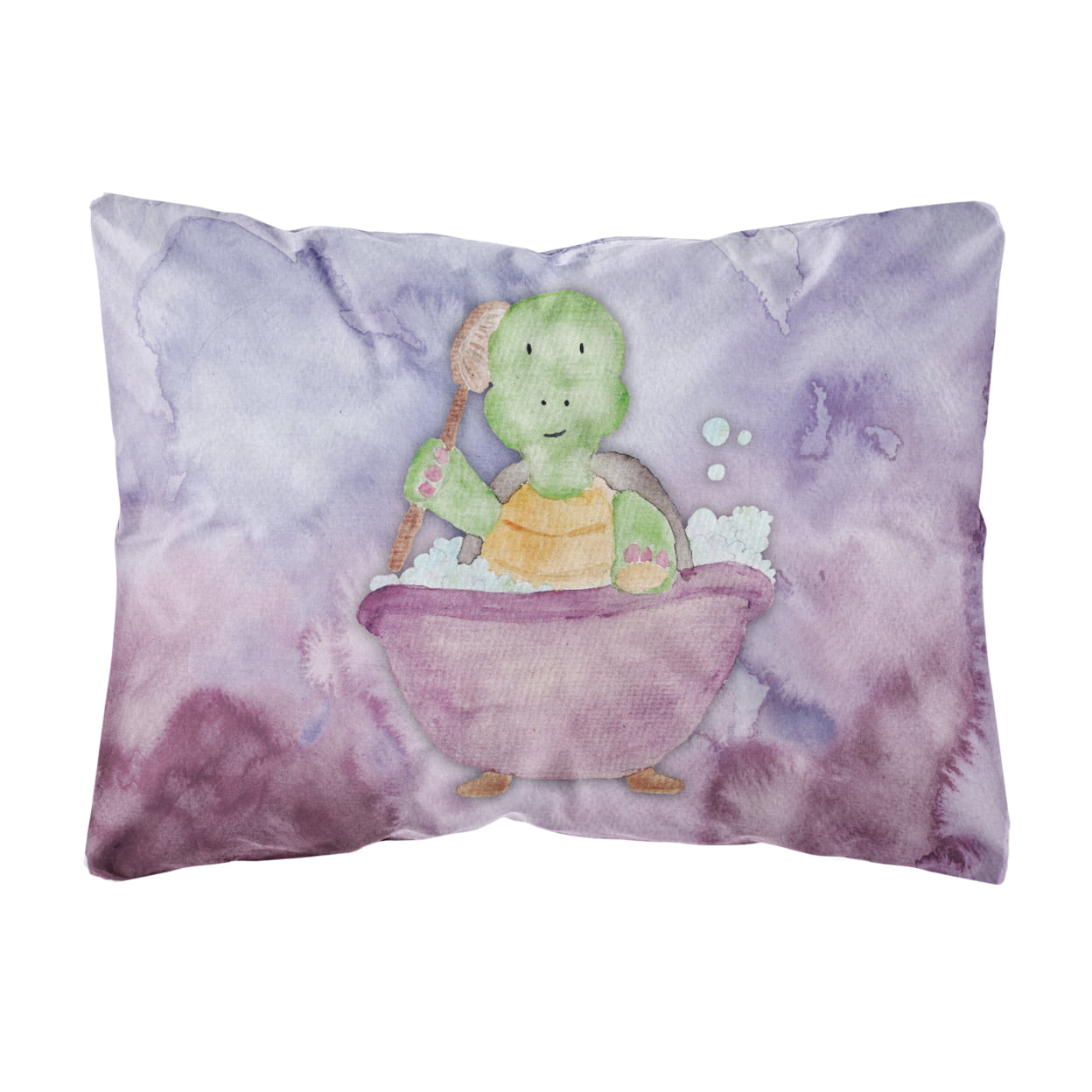 Picture of Carolines Treasures BB7344PW1216 Turtle Bathing Watercolor Canvas Fabric Decorative Pillow