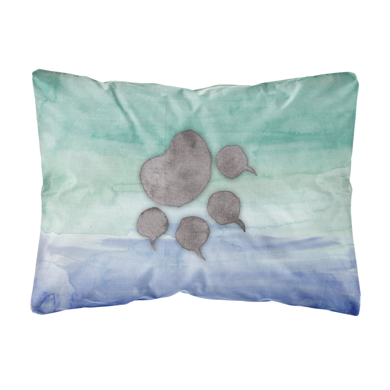 Cat Paw Watercolor Canvas Fabric Decorative Pillow