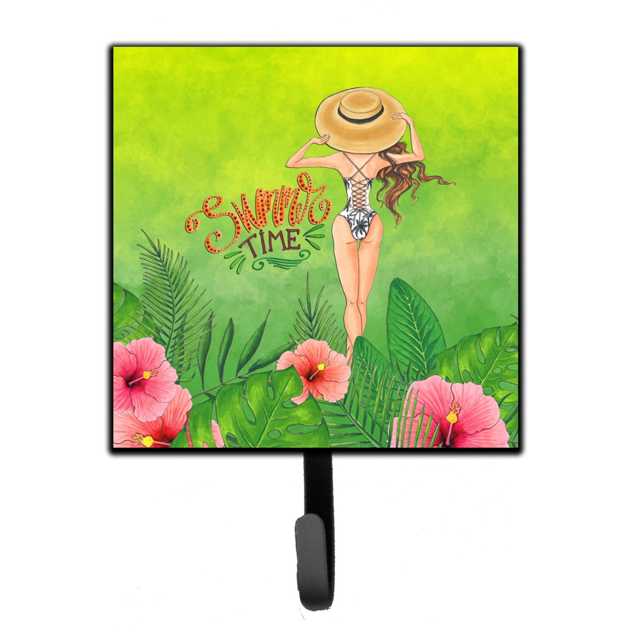 Picture of Carolines Treasures BB7455SH4 Summer Time Lady in Swimsuit Leash or Key Holder