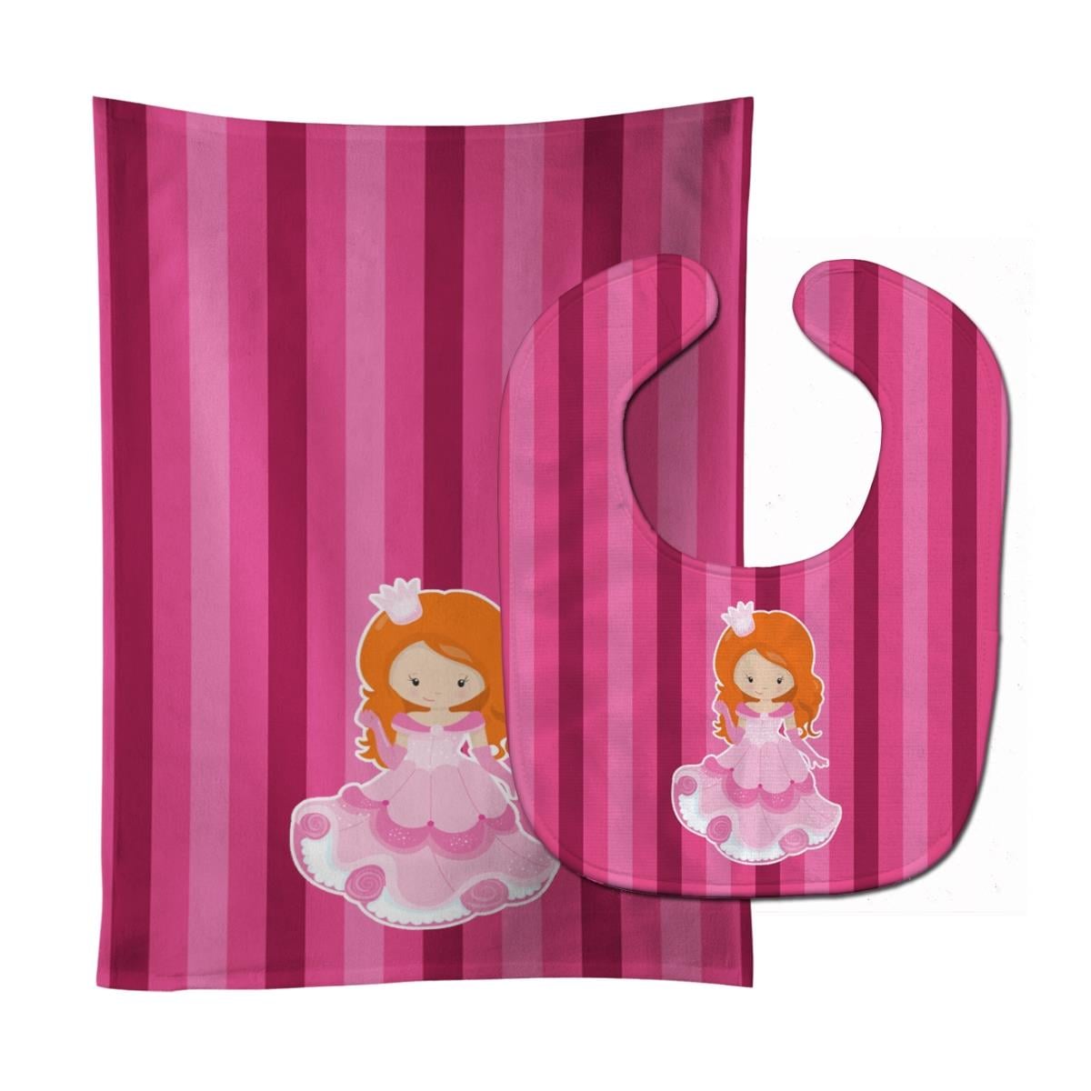 BB9005STBU Princess Ginger Baby Bib & Burp Cloth