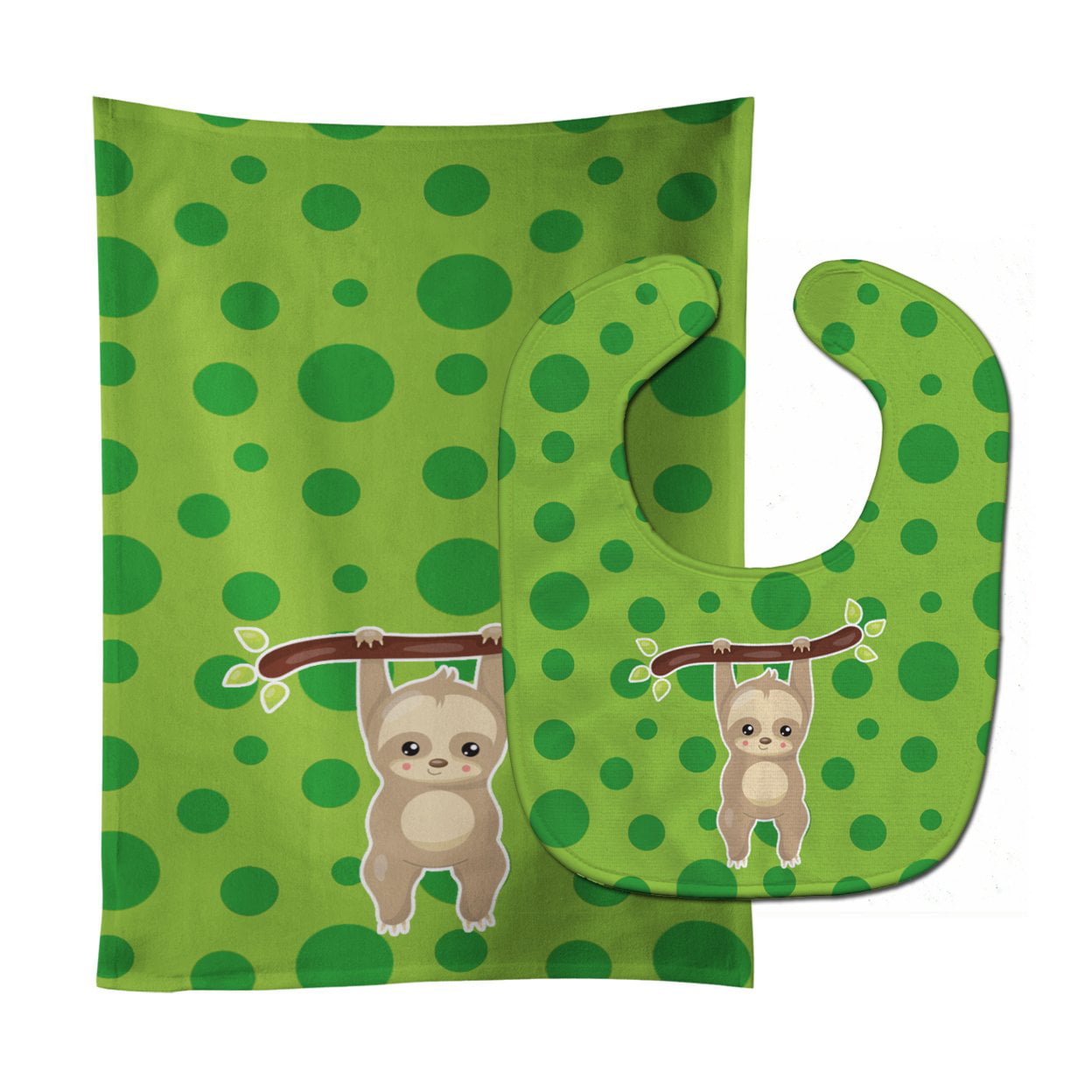 Sloth No.2 Baby Bib & Burp Cloth
