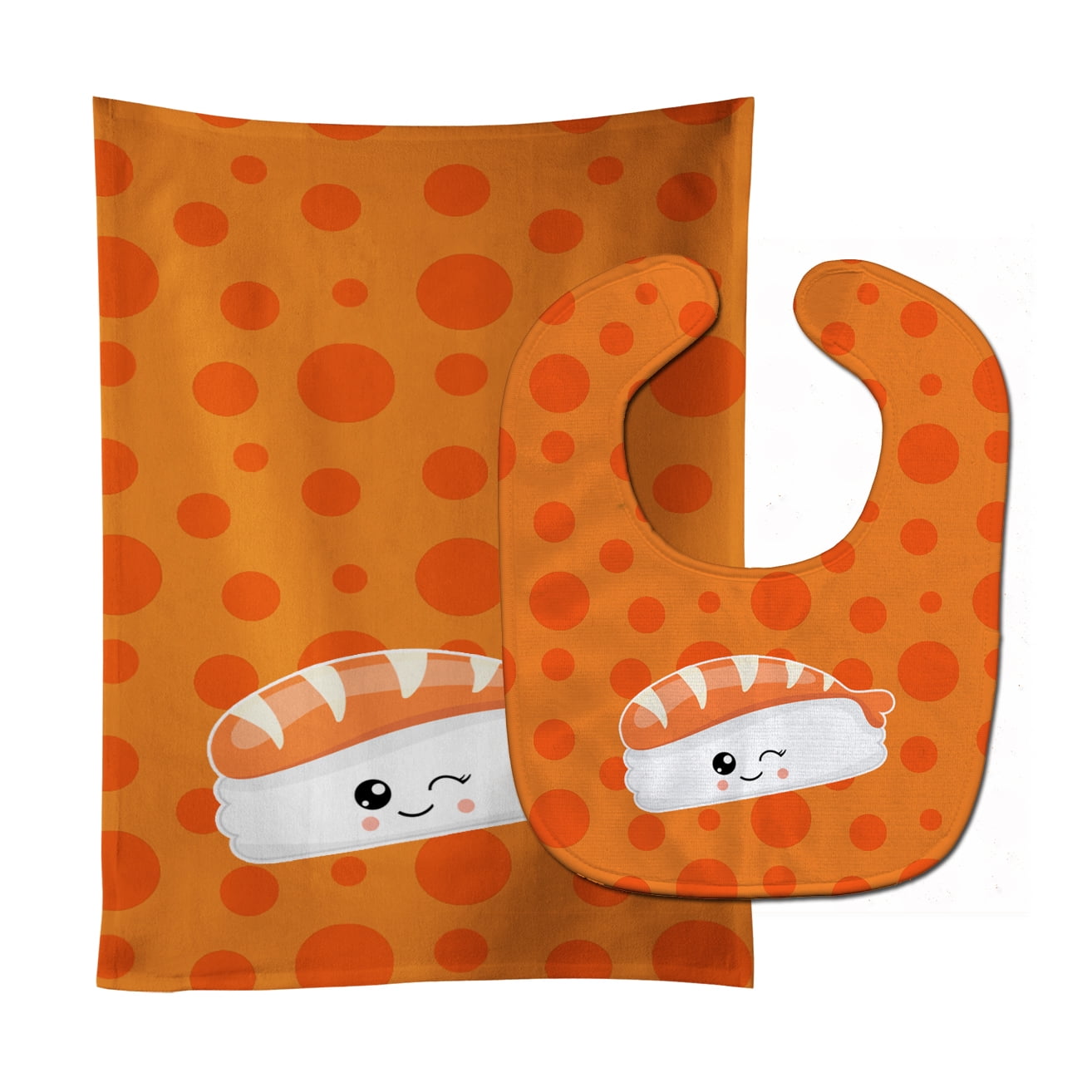 Sushi Sashimi Baby Bib & Burp Cloth