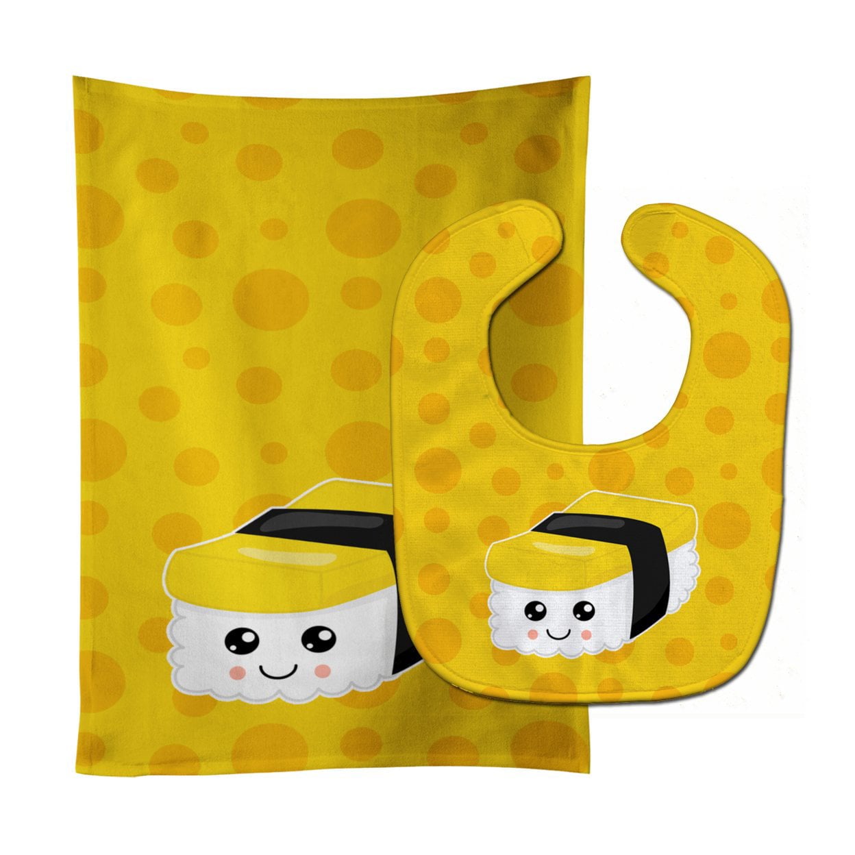 Sushi Sashimi No.2 Baby Bib & Burp Cloth