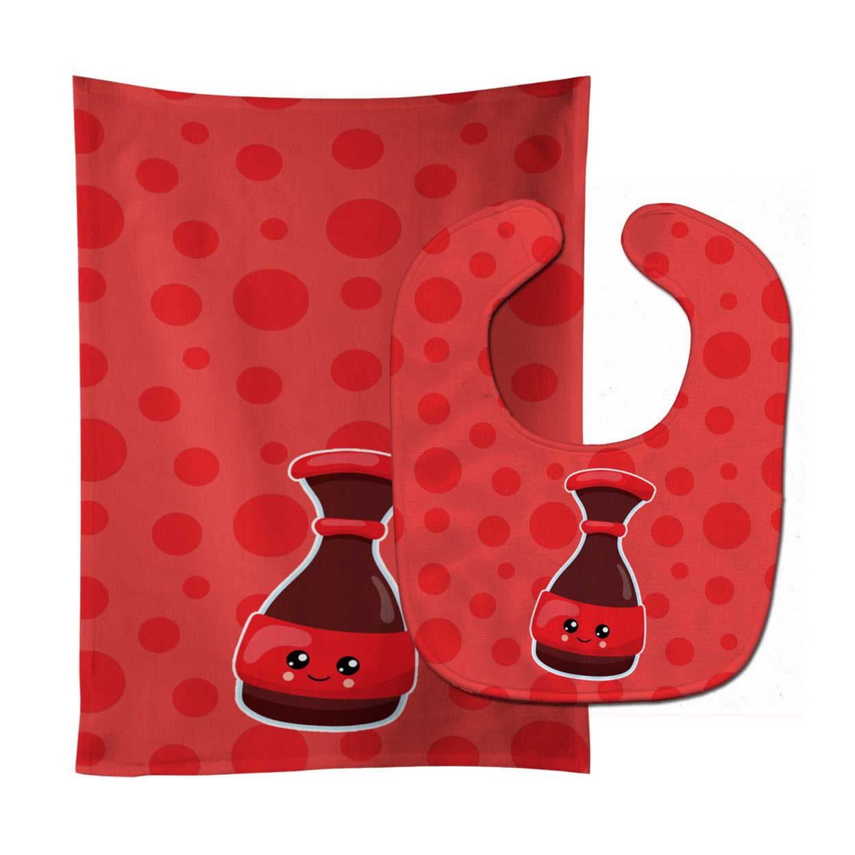 Sushi Soy Sauce Baby Bib & Burp Cloth
