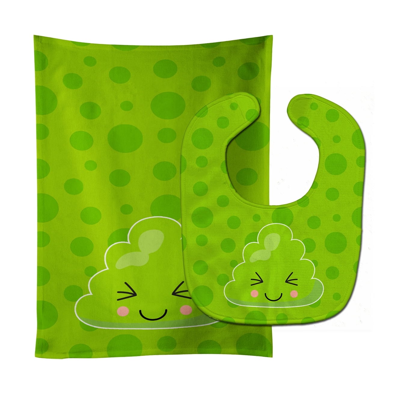 Sushi Wasabi Baby Bib & Burp Cloth