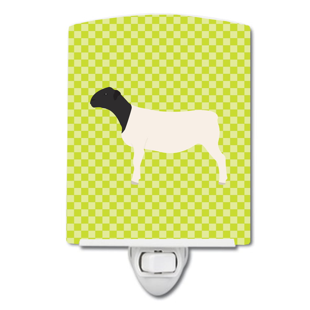 BB7804CNL Dorper Sheep Green Ceramic Night Light
