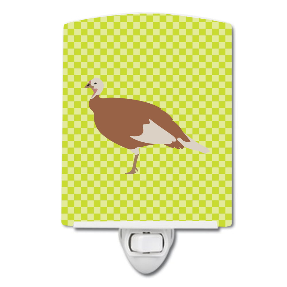 BB7810CNL Jersey Buff Turkey Hen Green Ceramic Night Light