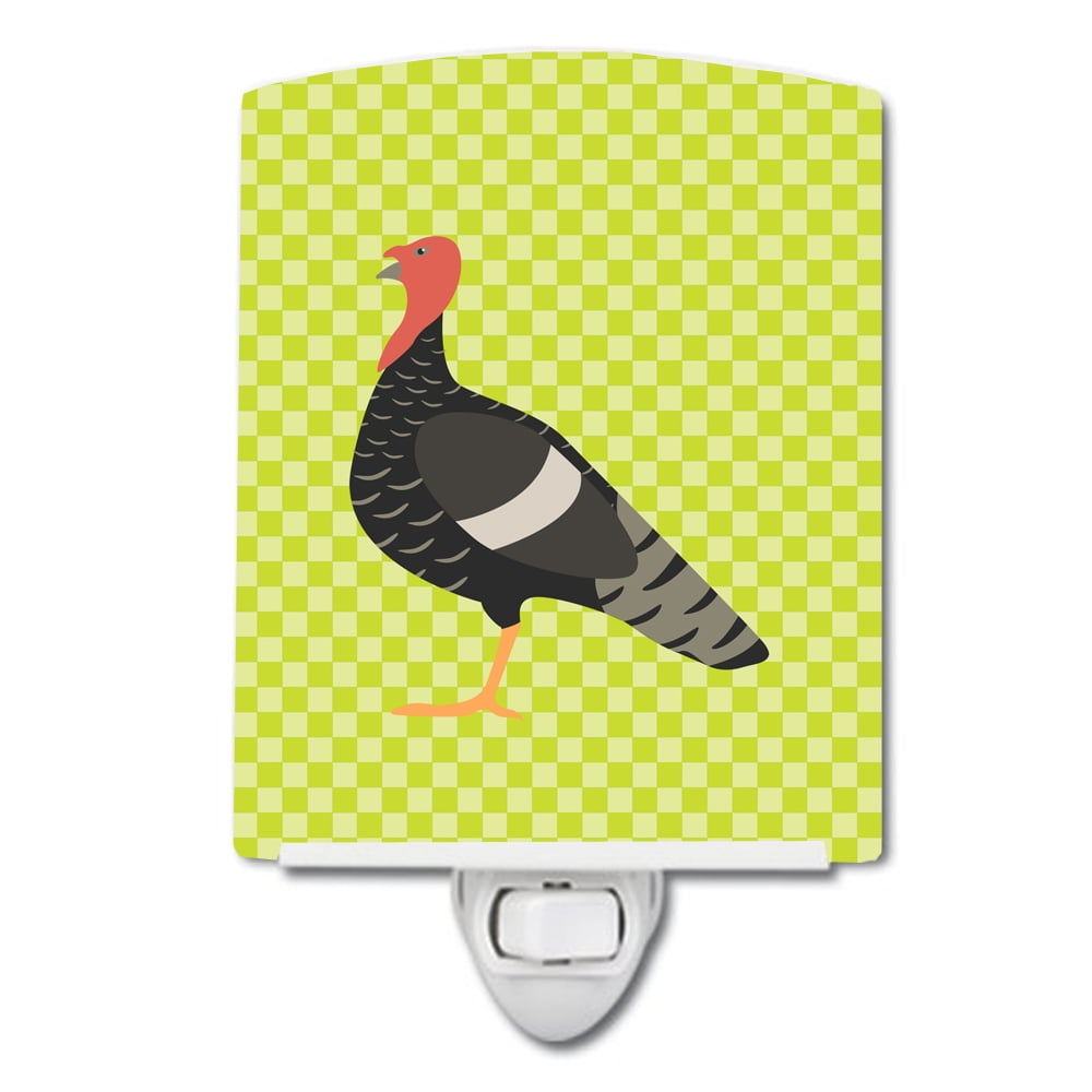 BB7813CNL Marragansett Turkey Green Ceramic Night Light