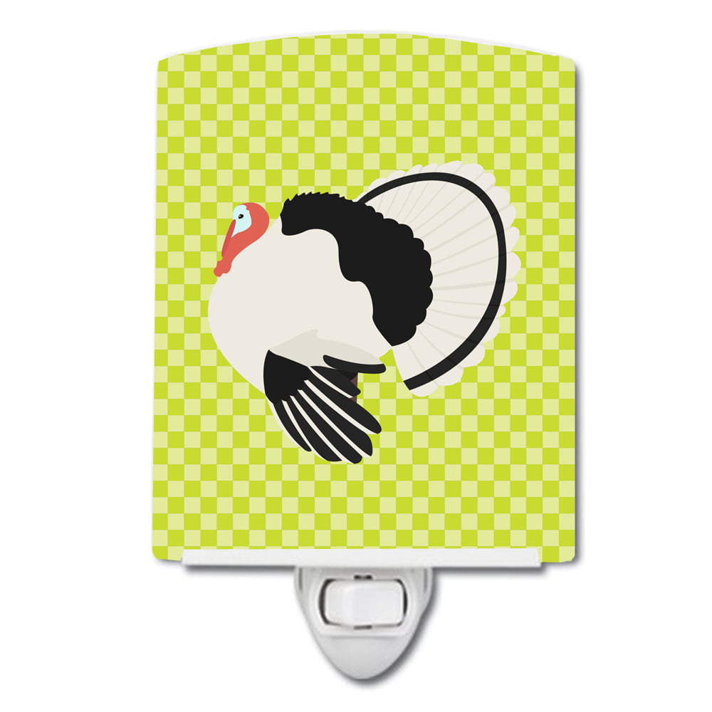 Royal Palm Turkey Green Ceramic Night Light