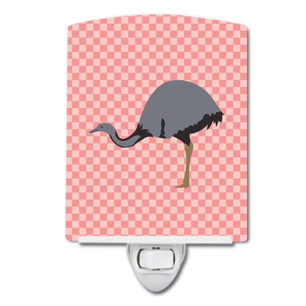 BB7923CNL Rhea Pink Check Ceramic Night Light