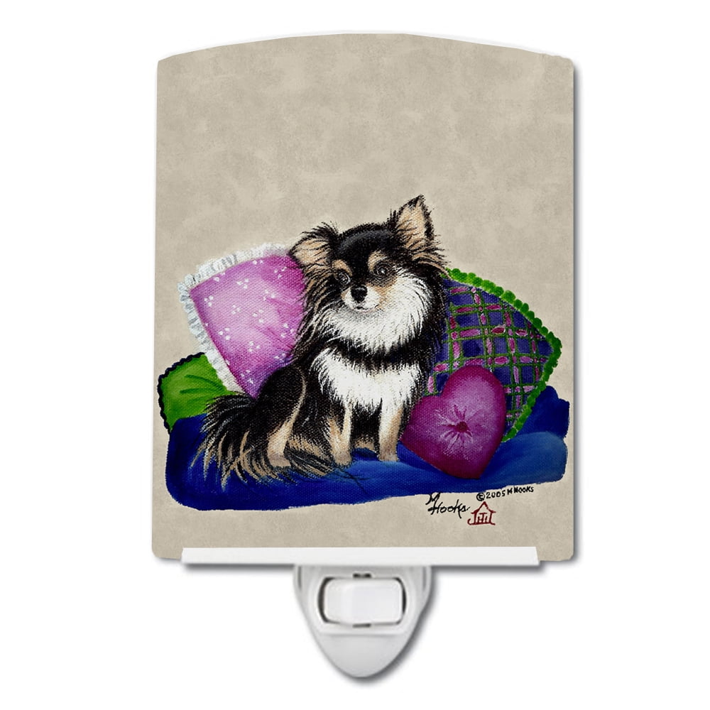 Chihuahua on their couch Ceramic Night Light