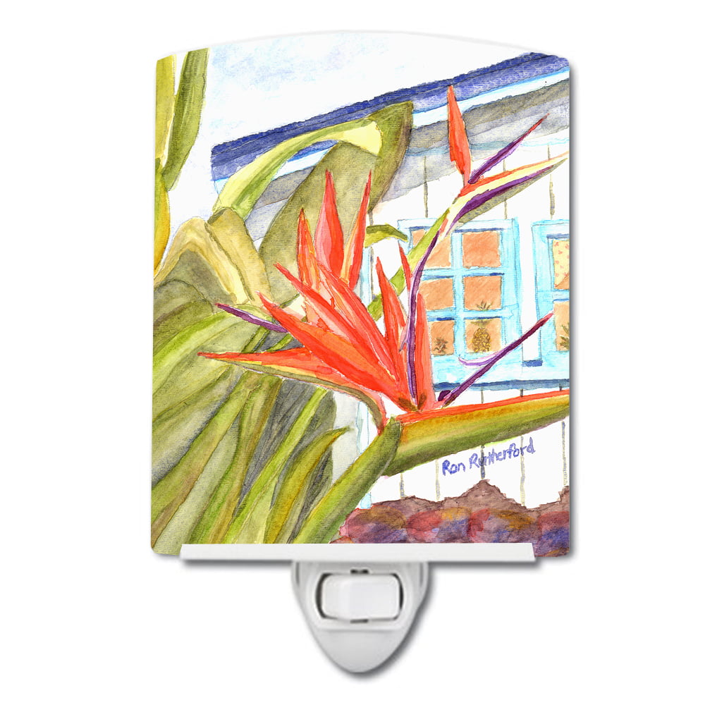 Flower - Bird of Paradise Ceramic Night Light