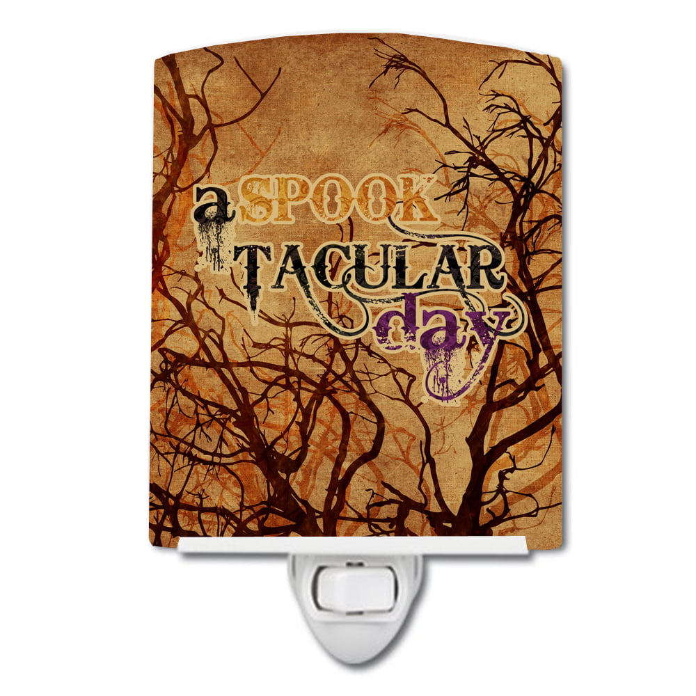 A Spook Tacular Day Halloween Ceramic Night Light
