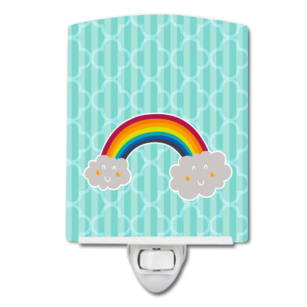BB6789CNL Rainbow in Clouds Ceramic Night Light