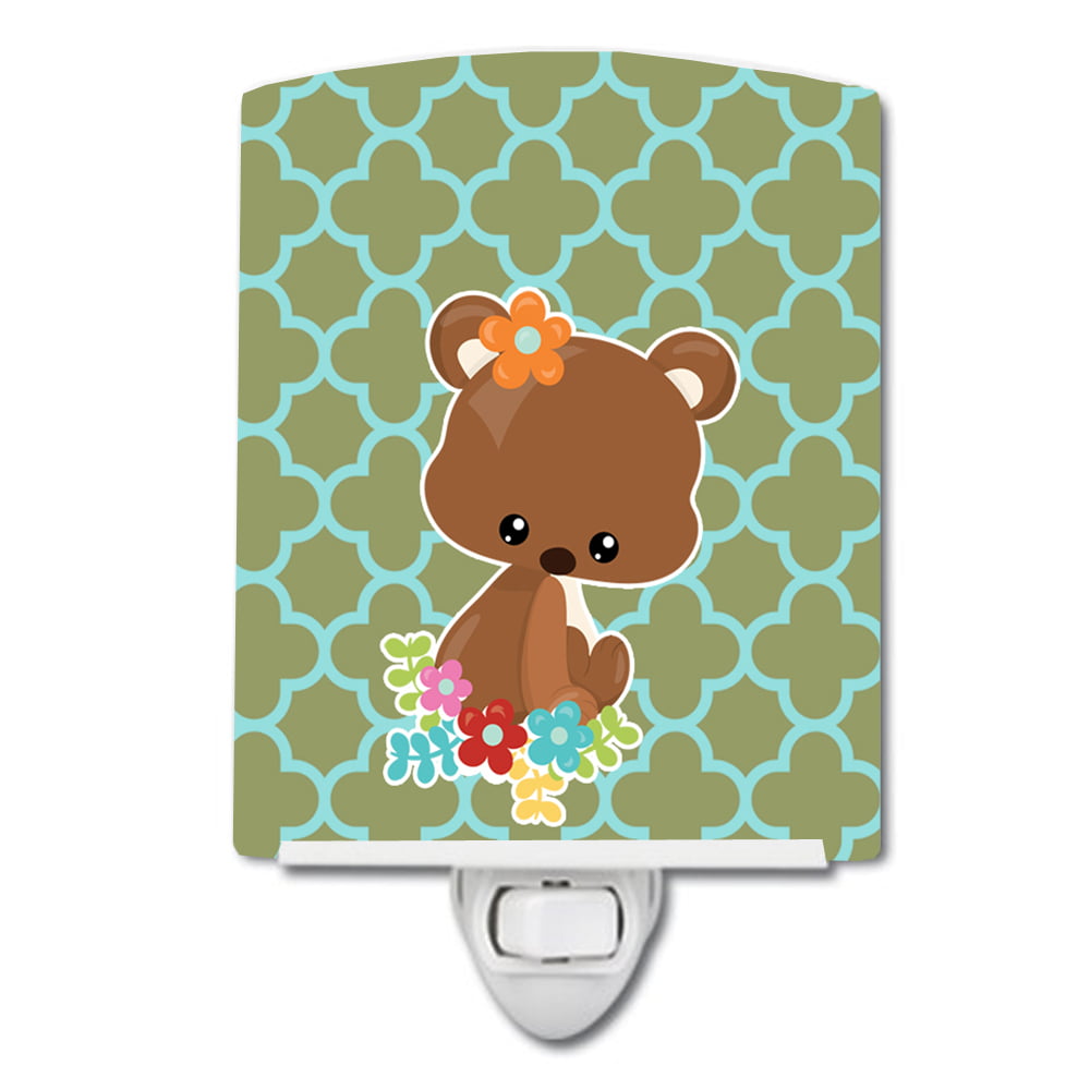 BB6797CNL Baby Brown Bear Ceramic Night Light
