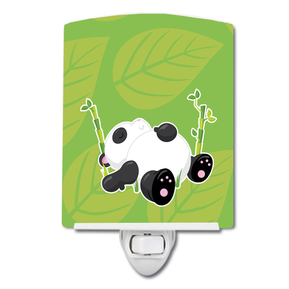 BB6798CNL Passed Out Panda Ceramic Night Light