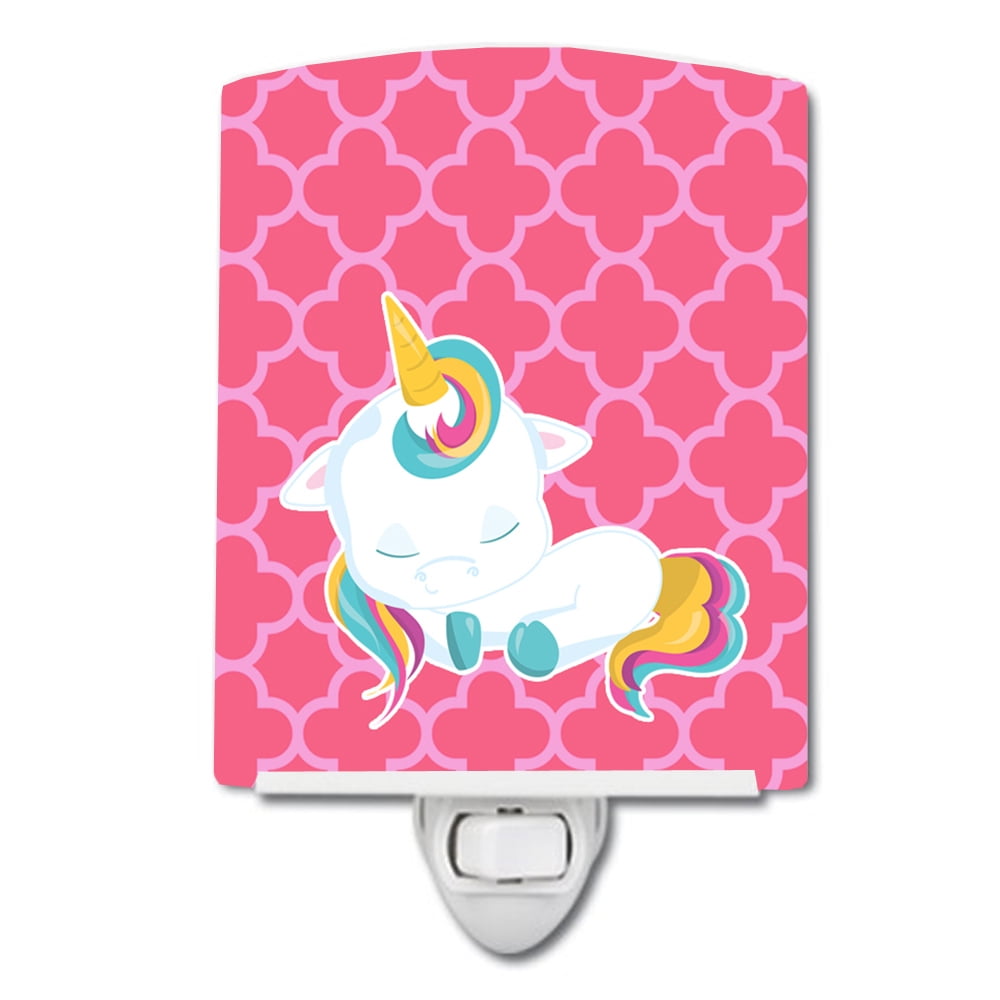 Quatrafoil Pink Unicorn Ceramic Night Light