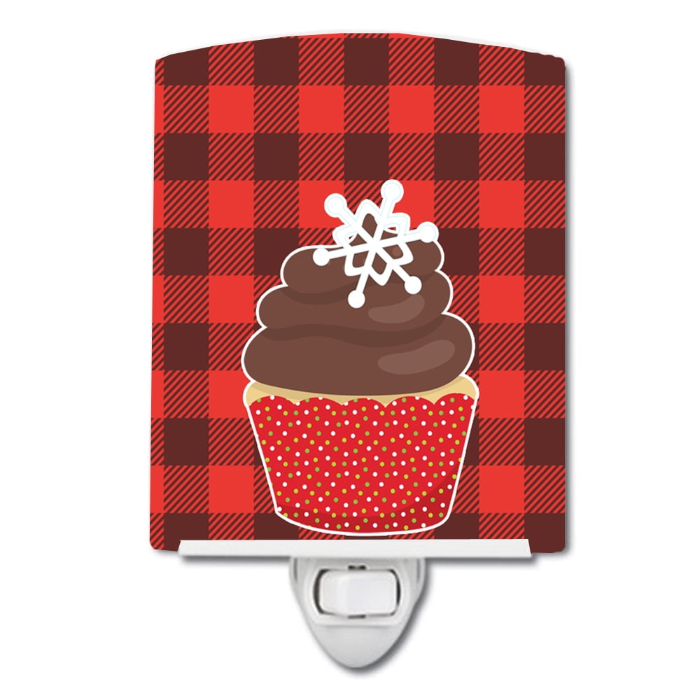 BB6817CNL Christmas Cupcake Ceramic Night Light