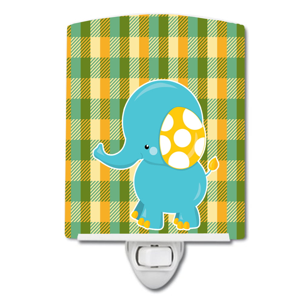 BB6822CNL Boy Elephant Ceramic Night Light