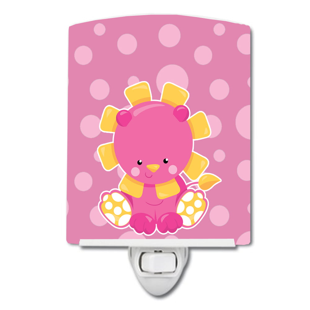 Girl Lion Ceramic Night Light