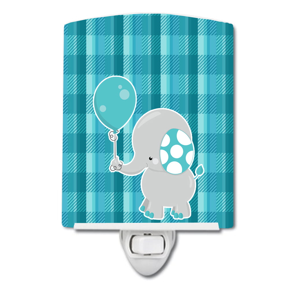 BB6835CNL Elephant with Balloon Ceramic Night Light