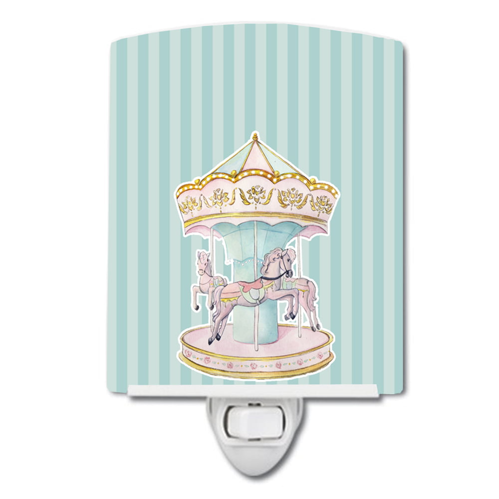 BB6857CNL Carousel Ceramic Night Light