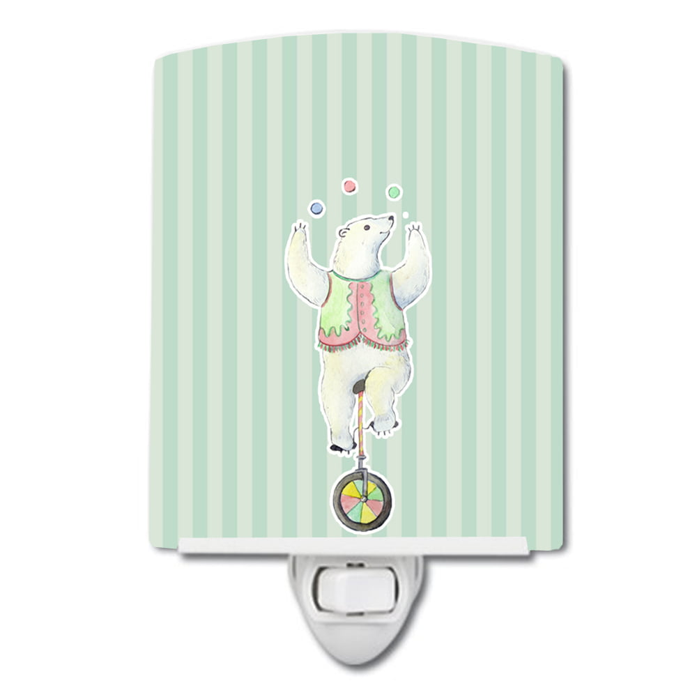 BB6861CNL Circus Bear Ceramic Night Light