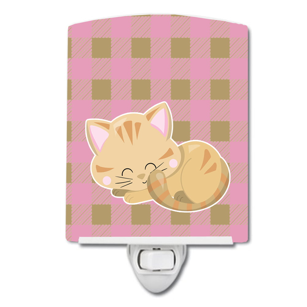 BB6880CNL Kitten Sleeping Ceramic Night Light