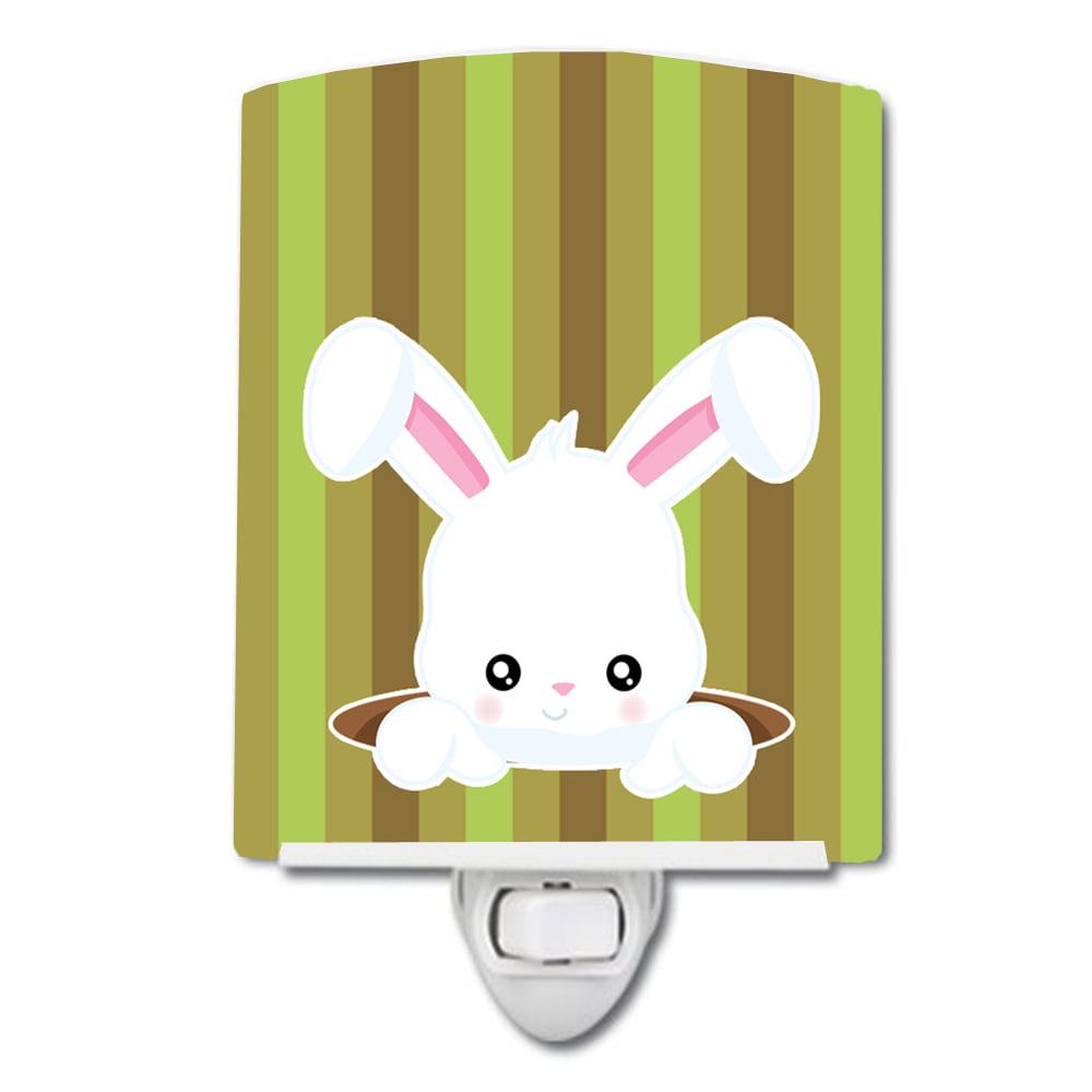 BB6904CNL Easter Rabbit Hole Ceramic Night Light