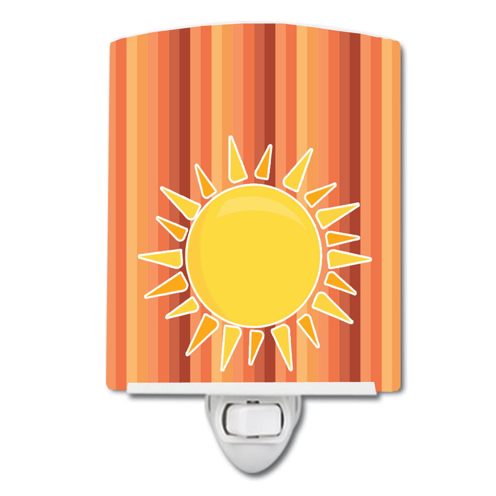 BB6924CNL Sun with Stripes Ceramic Night Light