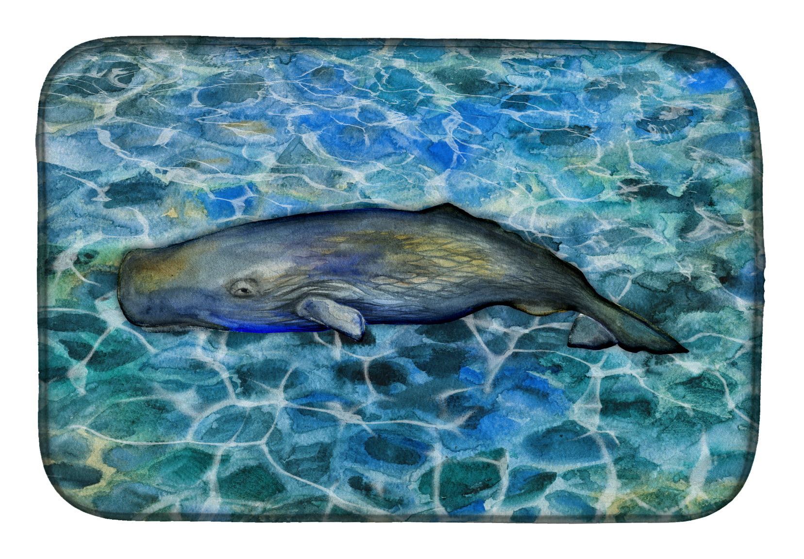 BB5338DDM Sperm Whale Cachalot Dish Drying Mat